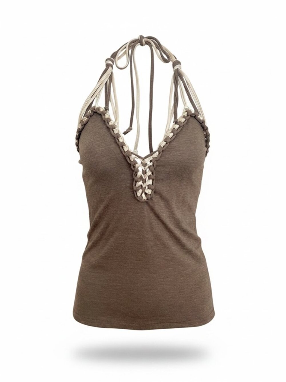 La Rok halter braded ditails halter top XS - Picture 5 of 12